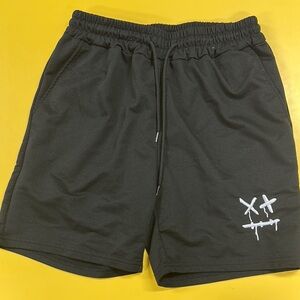 SHEIN Black Athletic Shorts with Elastic Waistband